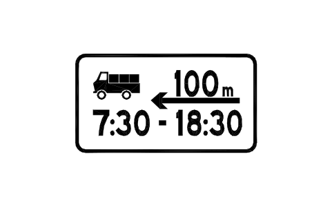 Preview of the A22 Trucks, distance, time symbol, block RCR_A22