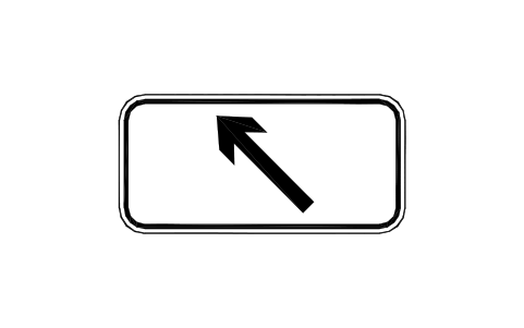 Preview of the A7e Arrow, ahead left symbol, block RCR_A7e