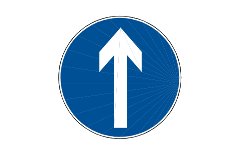 Preview of the M1 Straight ahead symbol, block RCR_M1