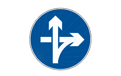 Preview of the M10 Straight, left or right symbol, block RCR_M10