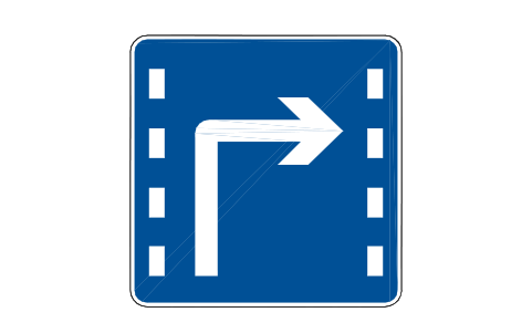 Preview of the M20 Lane, right turn symbol, block RCR_M20
