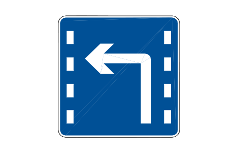 Preview of the M21 Lane, left turn symbol, block RCR_M21