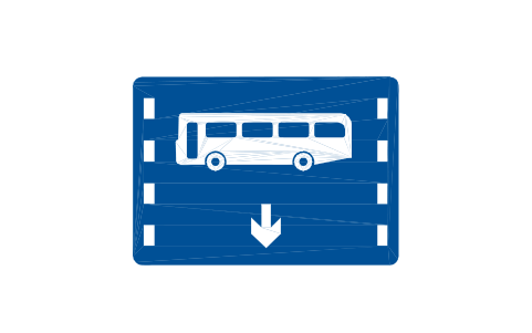 Preview of the M28 Bus lane symbol, block RCR_M28