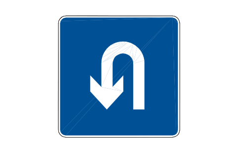 Preview of the M36 U-turn symbol, block RCR_M36