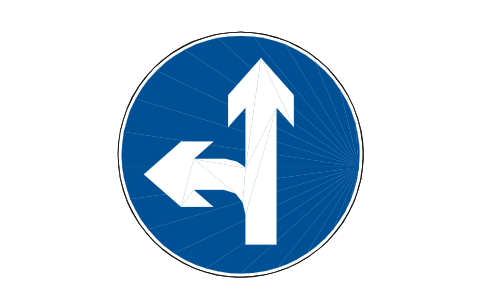 Preview of the M4 Straight or left symbol, block RCR_M4