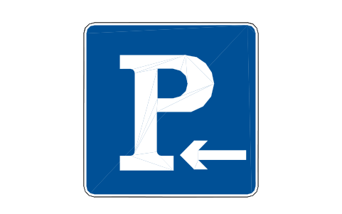 Preview of the M40-2 Parking, left symbol, block RCR_M40_2