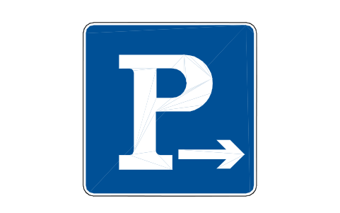 Preview of the M40-3 Parking, right symbol, block RCR_M40_3