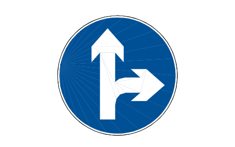 Preview of the M5 Straight or right symbol, block RCR_M5