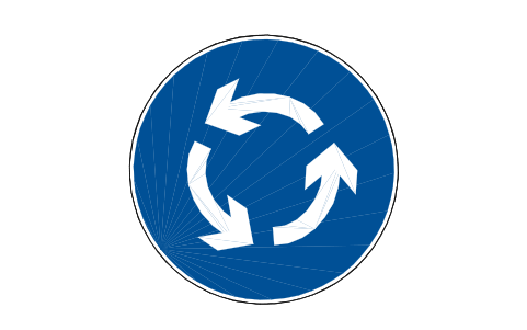Preview of the M9 Roundabout symbol, block RCR_M9