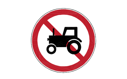 Preview of the P11 No tractors symbol, block RCR_P11