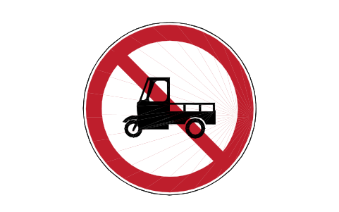 Preview of the P13x No three-wheelers symbol, block RCR_P13x