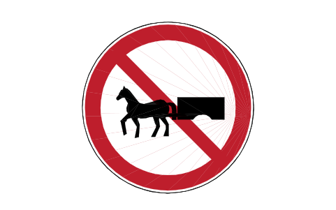 Preview of the P17x No animal-drawn symbol, block RCR_P17x