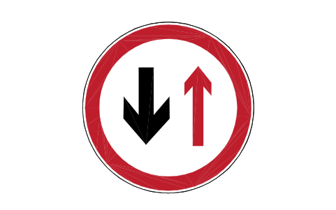 Preview of the P3 Give way to oncoming symbol, block RCR_P3