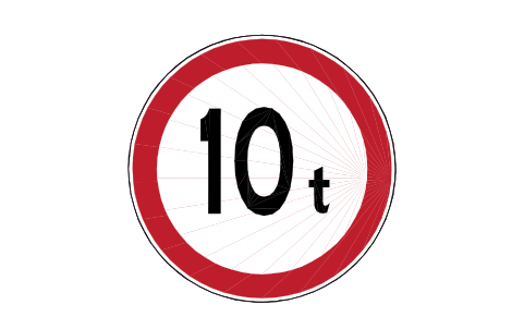 Preview of the P36 Weight limit 10 t symbol, block RCR_P36