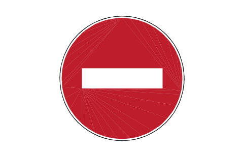 Preview of the P5 No entry symbol, block RCR_P5
