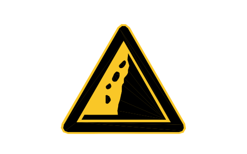 Preview of the W15b Falling rocks, right symbol, block RCR_W15b