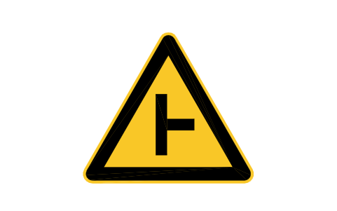 Preview of the W1-10 Side road, right symbol, block RCR_W1_10
