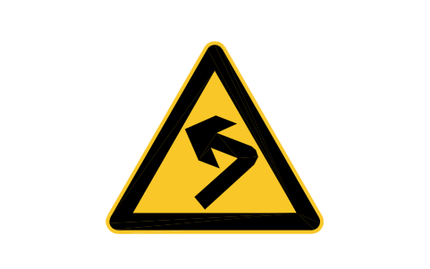 Preview of the W2-1 Sharp bend, left symbol, block RCR_W2_1
