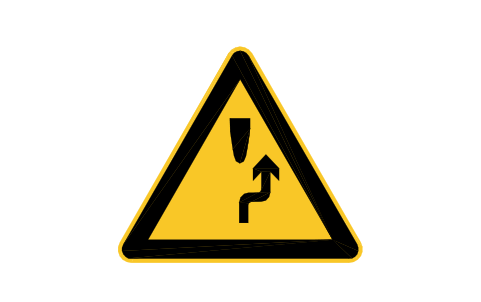 Preview of the W34-3 Obstacle, pass right symbol, block RCR_W34_3