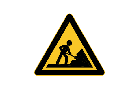Preview of the W38 Road works (2) symbol, block RCR_W38
