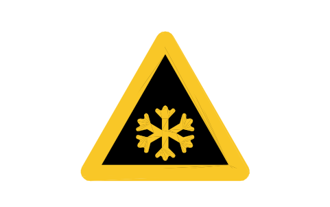 Preview of the W44-1 Ice or snow symbol, block RCR_W44_1