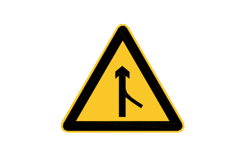 Preview of the W44b Lane merge, right symbol, block RCR_W44b