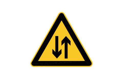 Preview of the W9 Two-way traffic symbol, block RCR_W9