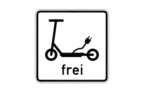 Anteprima del simbolo 1022-16 E-scooters permitted, blocco RSD_1022_16
