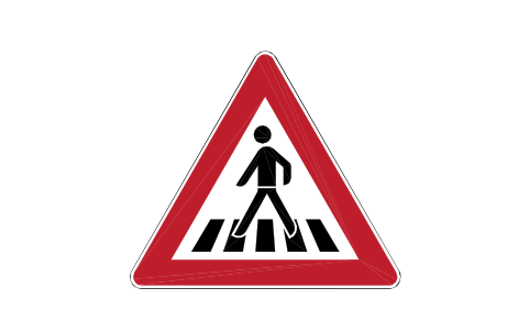 Anteprima del simbolo 134-10 Pedestrian crossing, blocco RSD_134_10