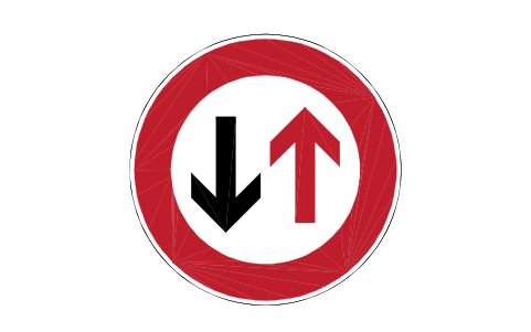 Anteprima del simbolo 208 Give way to oncoming, blocco RSD_208