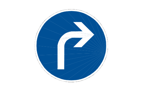 Anteprima del simbolo 209 Turn right, blocco RSD_209