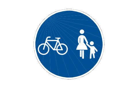 Anteprima del simbolo 241-30 Cycle and foot path, blocco RSD_241_30