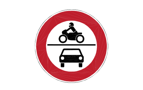 Anteprima del simbolo 260 No motor vehicles, blocco RSD_260
