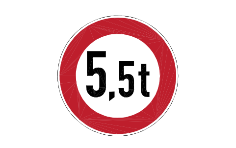 Anteprima del simbolo 262-5 Weight limit 5.5 t, blocco RSD_262_5