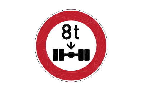 Anteprima del simbolo 263-8 Axle load limit 8 t, blocco RSD_263_8