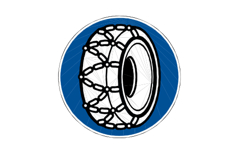 Anteprima del simbolo 268 Snow chains required, blocco RSD_268