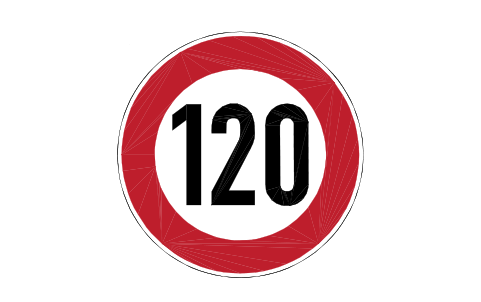 Anteprima del simbolo 274-120 Speed limit 120, blocco RSD_274_120