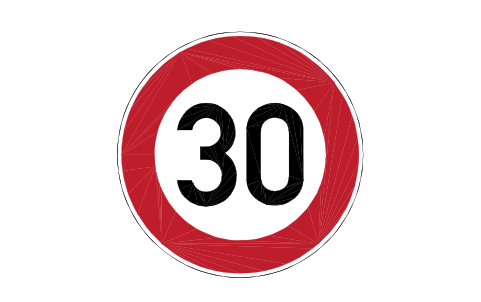 Anteprima del simbolo 274-30 Speed limit 30, blocco RSD_274_30