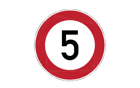 Anteprima del simbolo 274-5 Speed limit 5, blocco RSD_274_5