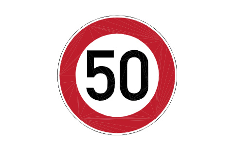 Anteprima del simbolo 274-50 Speed limit 50, blocco RSD_274_50