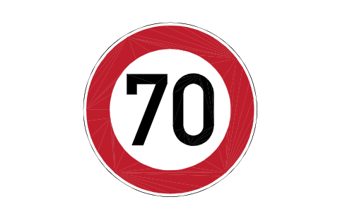 Anteprima del simbolo 274-70 Speed limit 70, blocco RSD_274_70