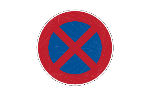 Anteprima del simbolo 283 No stopping, blocco RSD_283