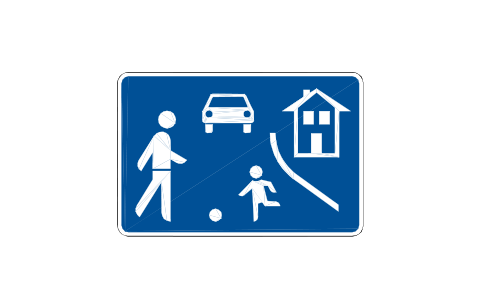 Anteprima del simbolo 325.1 Traffic-calmed area, blocco RSD_325_1