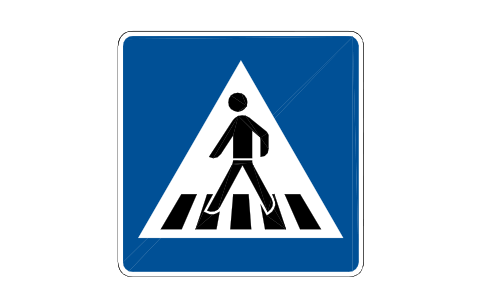 Anteprima del simbolo 350-10 Pedestrian crossing, blocco RSD_350_10