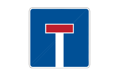 Anteprima del simbolo 357 No through road, blocco RSD_357