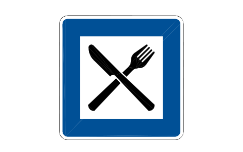 Anteprima del simbolo 376 Motorway restaurant, blocco RSD_376