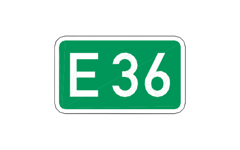 Anteprima del simbolo 410 European road number, blocco RSD_410