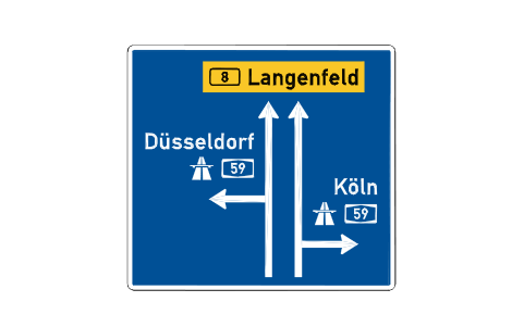 Anteprima del simbolo 441 Advance sign, structured, blocco RSD_441