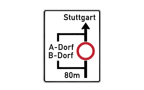 Anteprima del simbolo 458 Detour plan, blocco RSD_458