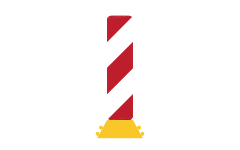 Anteprima del simbolo 628-10 Guide kerb with beacon, blocco RSD_628_10